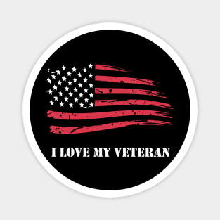 l love my veteran Magnet